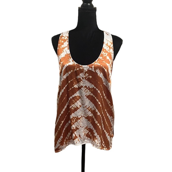 NWT Young Fabulous & Broke tie dye silky pullover bohemian tank top size large - Picture 4 of 14
